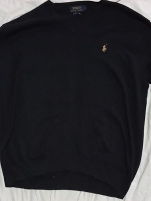Ralph Lauren Sweater pima cotton like new, black, size L
