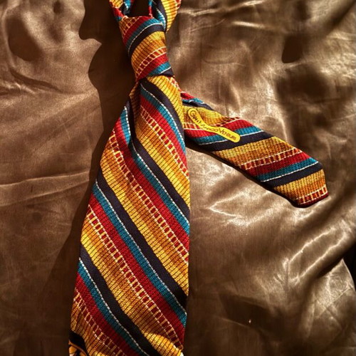 Gian Marco Venturi Italian Designer Men's Tie 100% Silk New Multicolor