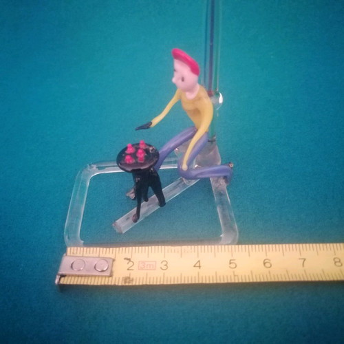 Murano glass handmade vintage decoration with chestnut seller figure