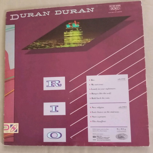 Duran Duran Rio vinyl like new, 1982 edition