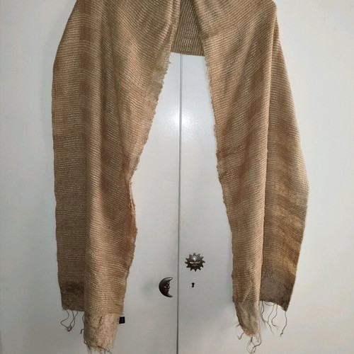 Beige silk scarf like new