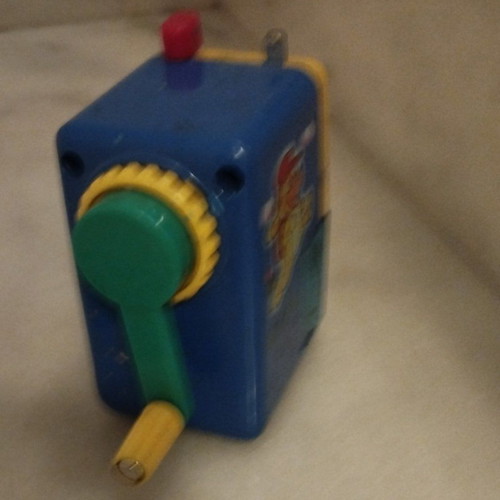 Vintage pencil sharpener used with crank from the 80s