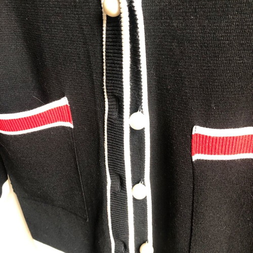 Black long knitted Zara cardigan medium like new