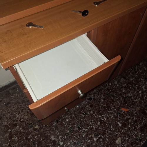 Large bookcase like new with cabinets and adjustable shelves