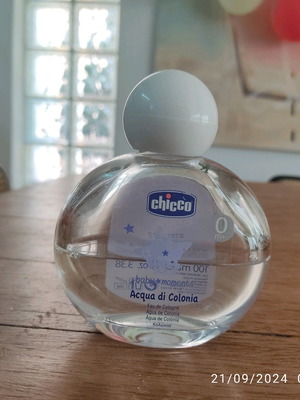 Chicco Baby Acqua di Cologne μεταχειρισμένο, η μισή ποσότητα, άρωμα πούδρας