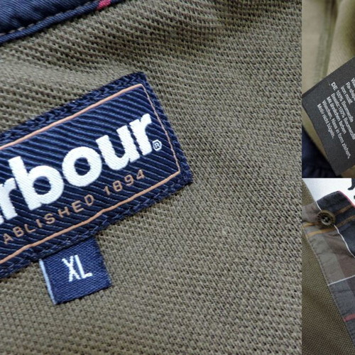 Barbour Khaki Green Polo Shirt, Men's XL