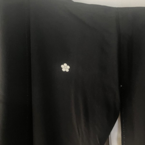 Japanese kimono silk and cotton with phoenix pattern, 180cm