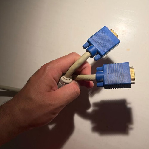 VGA cable male to male with ferrite filters like new