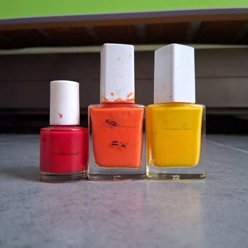 Nail polish set of 3 used