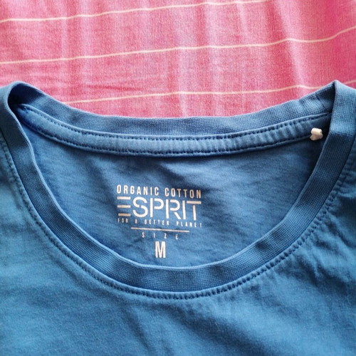 Esprit Men's Short-Sleeve T-Shirt Size M like new, blue