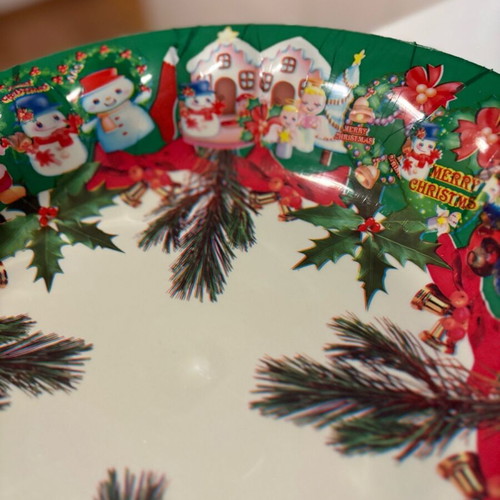 Christmas large platter like new, plastic