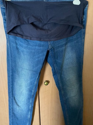 Дънки за бременни H&M skinny като нови, размер 42/14, синьо