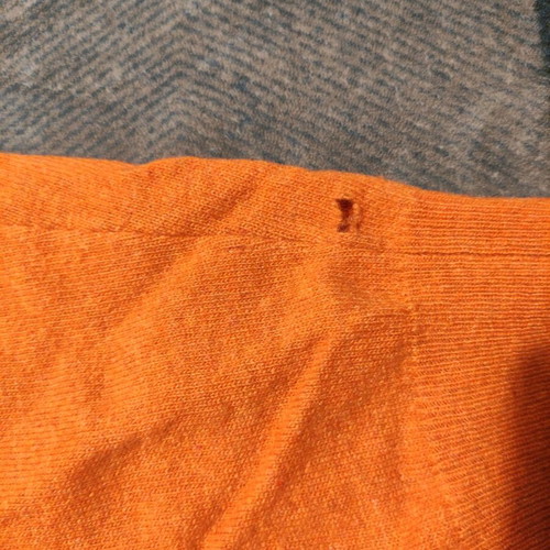 Kappa pullover used, orange, size XL with small hole