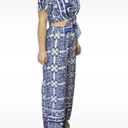 Women's summer set like new, blue, size M