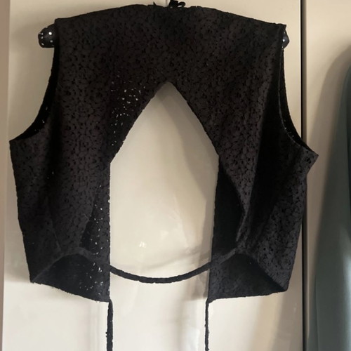 Vassia Kostara vest used, black, size L