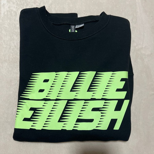 Billie Eilish sweatshirt black medium size in very good condition