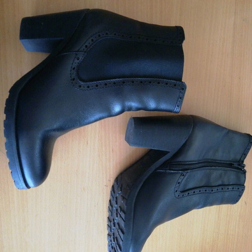 Alpe leather boots used, black, size 37
