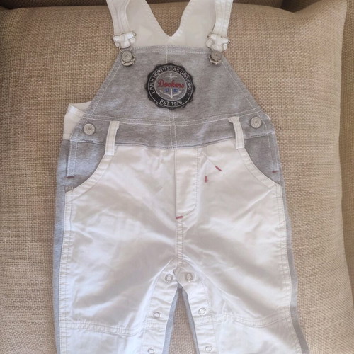 LAPIN HOUSE baby overalls for 6 months in neutral colors