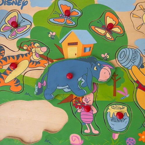Eichhorn Disney Winnie the Pooh vintage wooden puzzle like new