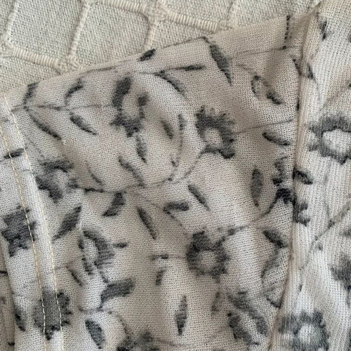90s floral top XS/S, black and white