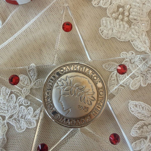 Olympiacos Swarovski collectible silver 925 decoration like new