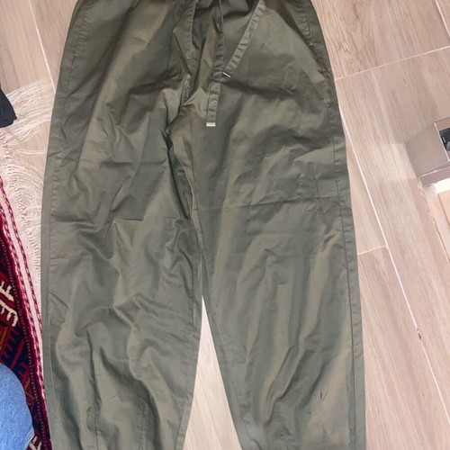 Zara balloon trousers like new, olive, cotton