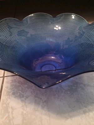 Blue vintage bowl new, decorative