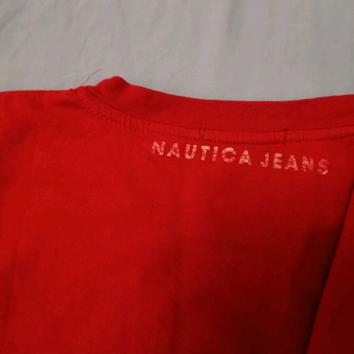 Nautica men's tshirt red size medium like new