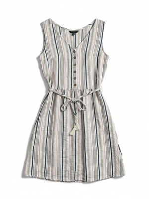 LCW Casual striped sleeveless dress, size S