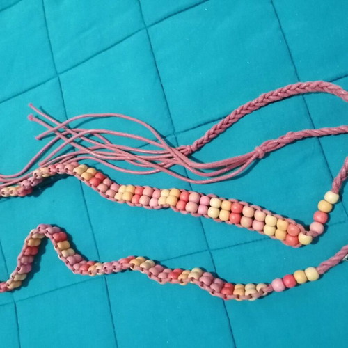 O Neil belt with beads used, orange shades