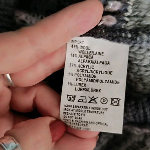 Signal wool cardigan like new, multicolor, alpaca blend