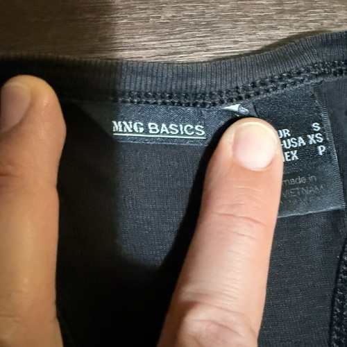 Mango Basics Black Racerback Tank Top, Size S