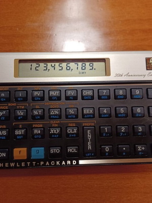 Calculator Hewlett Packard HP-12c 30th Anniversary Edition like new