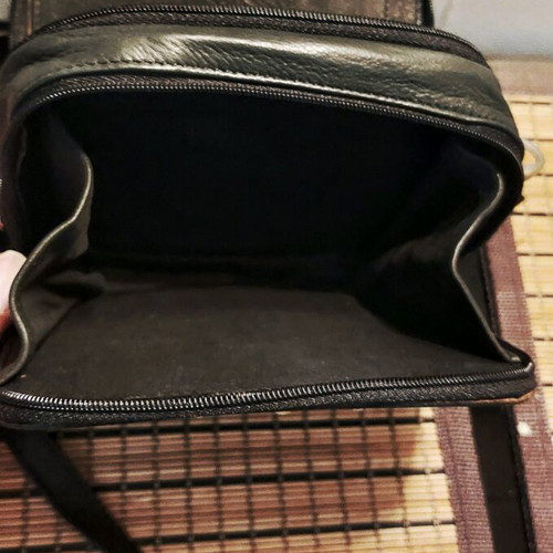 Black shoulder bag with wallet like new and studs