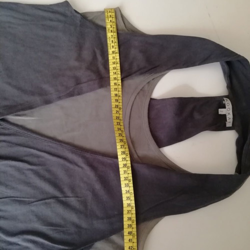 Kookai sleeveless blouse with 2 layers like new, size M/L, gray and red