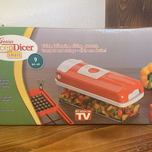 Genius Nicer Dicer Smart Vegetable Cutter Set 9 pcs new