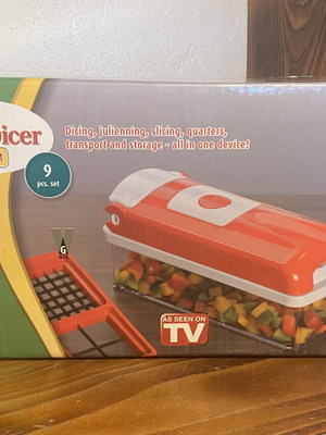 Genius Nicer Dicer Smart Vegetable Cutter Set 9 pcs new