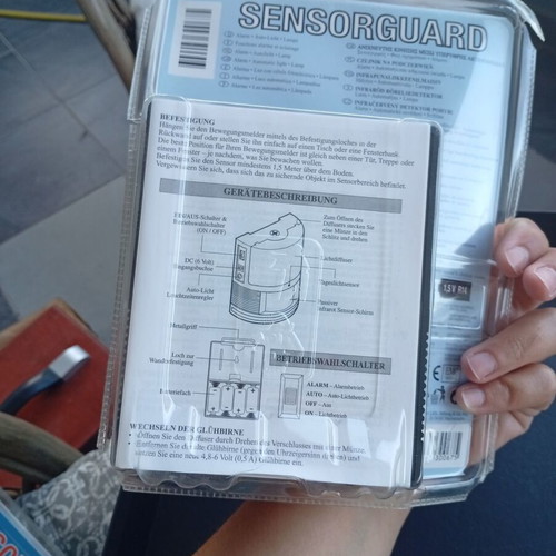 SensorGuard motion detectors PIR pack of 3 new sealed