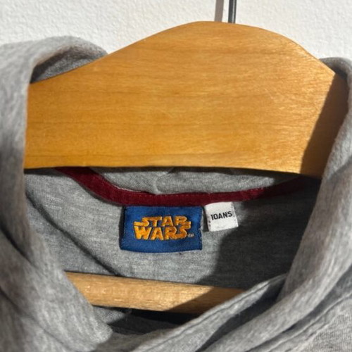 Star Wars long-sleeve shirt used, gray, size 140 cm