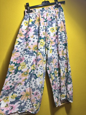 Pants with wide legs like new, multicolor, size S