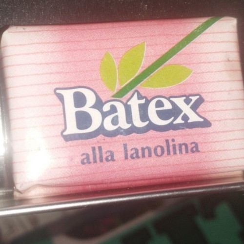 Mini Saponette vintage Batex soap bar from 80s sealed new