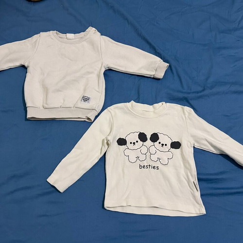 Set of 2 baby shirts 12 months like new