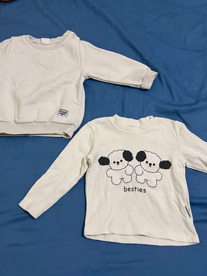 Set of 2 baby shirts 12 months like new
