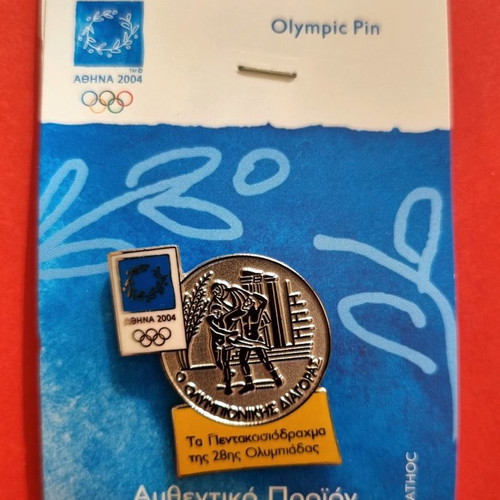 Pins Athens 2004 series Ta Pentakosiodrachma new, set of 7
