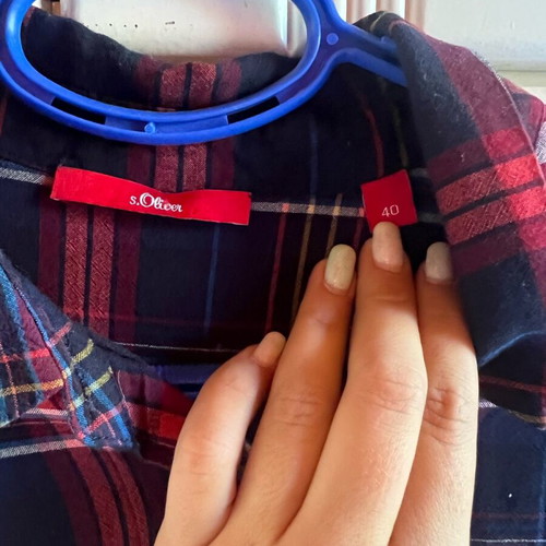 S.Oliver women's checked shirt cotton like new size M