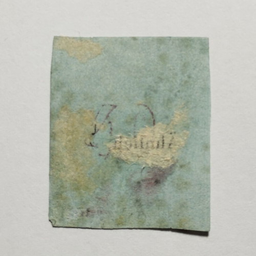 MKE 40 Lepta 1862 stamp used, Hermes head, Athens edition