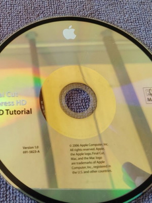 Apple Final Cut Express HD Tutorial DVD vintage 2006, like new