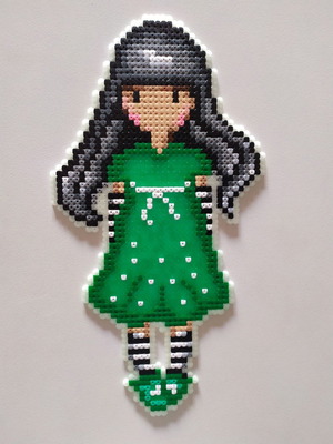 Χειροποίητο διακοσμητικό κορίτσι Santoro νέο