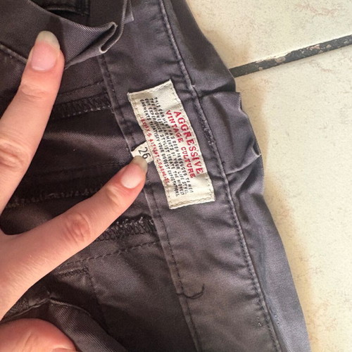 Set of 2 women's pants used, aggressive vintage culture chino and blue leggings