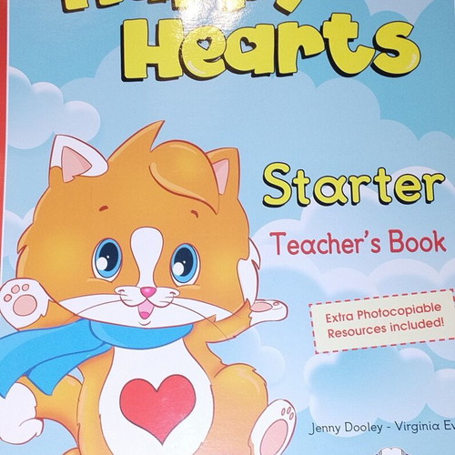 Happy Hearts English Book Set like new with bag and learning materials
